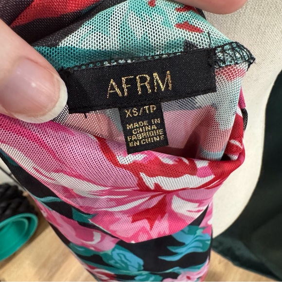 AFRM Zadie floral mesh turtleneck - Picture 6 of 7